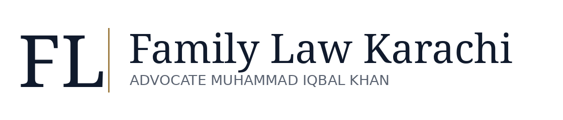 Family Law Karachi — Advocate Muhammad Iqbal Khan